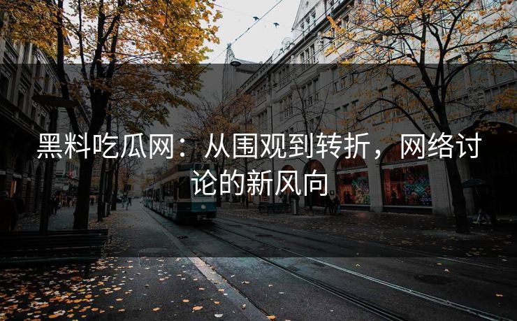 黑料吃瓜网：从围观到转折，网络讨论的新风向